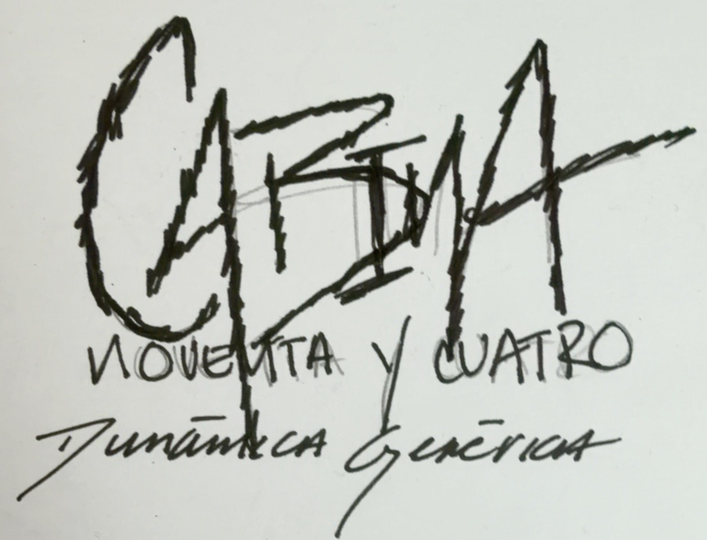 Diseño original de Cabina Noventa y Cuatro con el slogan Dinámica Genérica